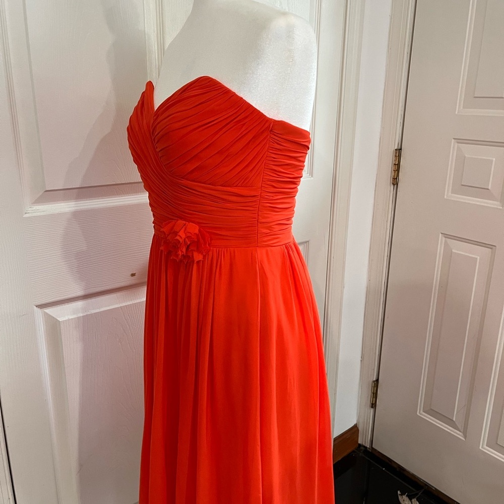 After Six Strapless Orange Dress size 4 - Picture 3 of 9